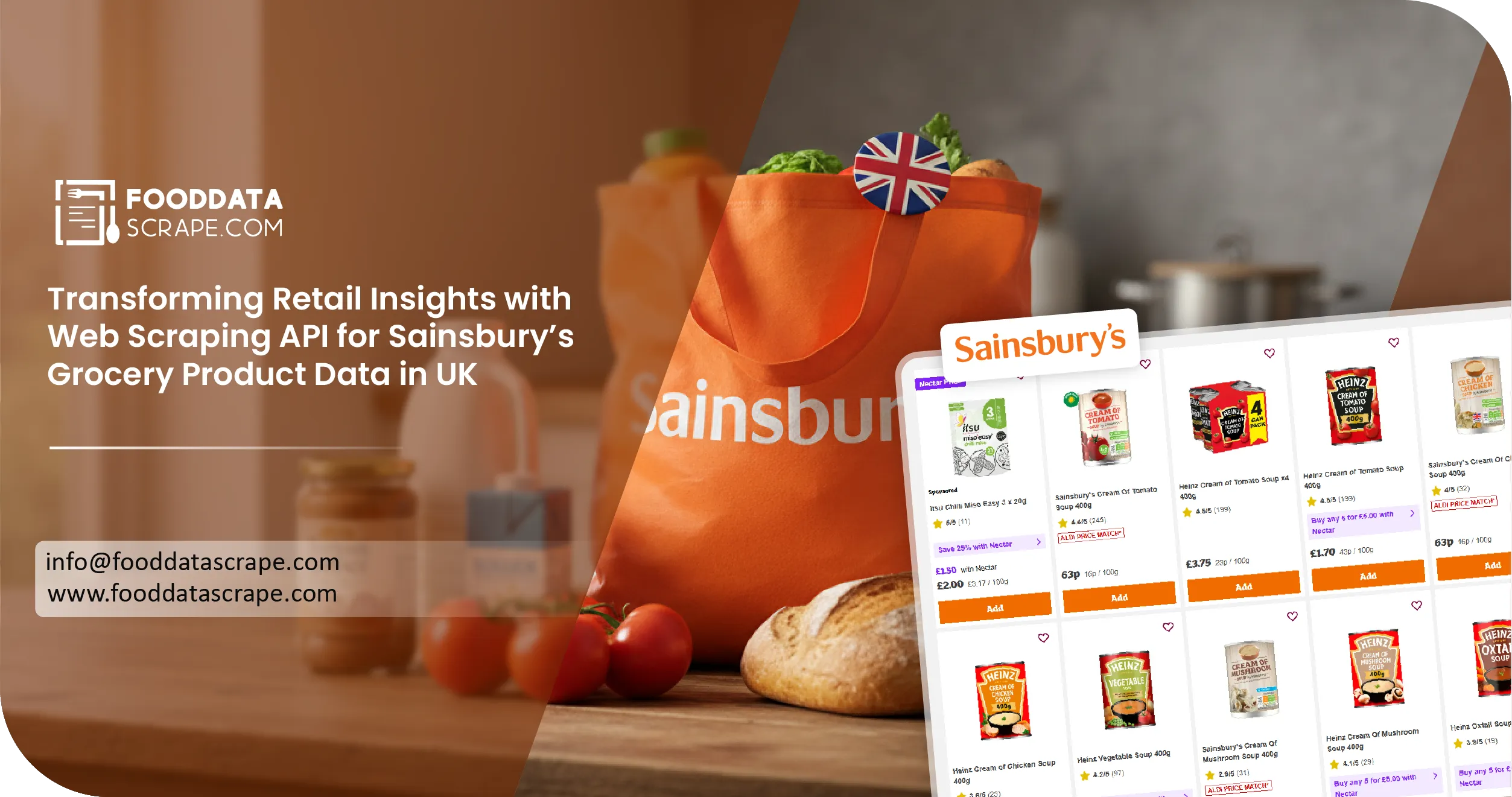 Sainsbury’s Grocery Product Data UK
